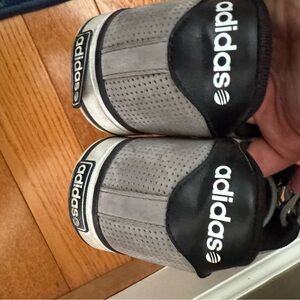 Adidas Men’s NEO Gray/Black 3 Stripe Sneakers/Shoes